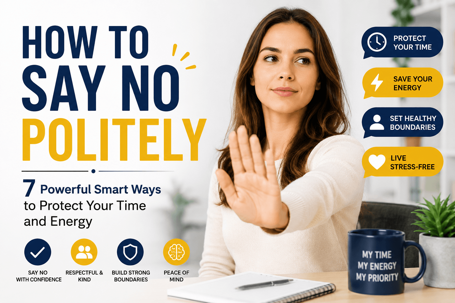 How to say no politely while protecting your time and energy