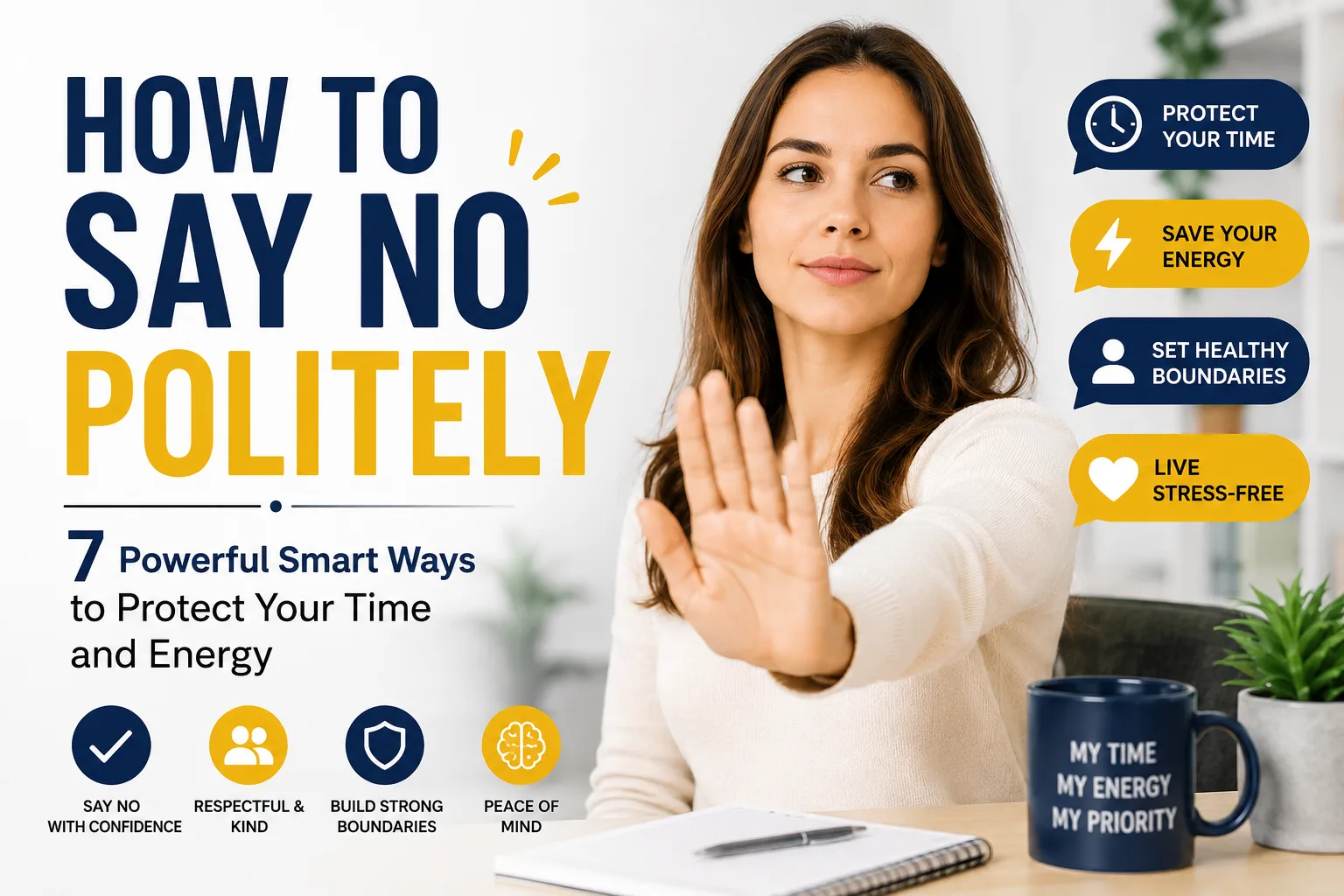How to say no politely while protecting your time and energy